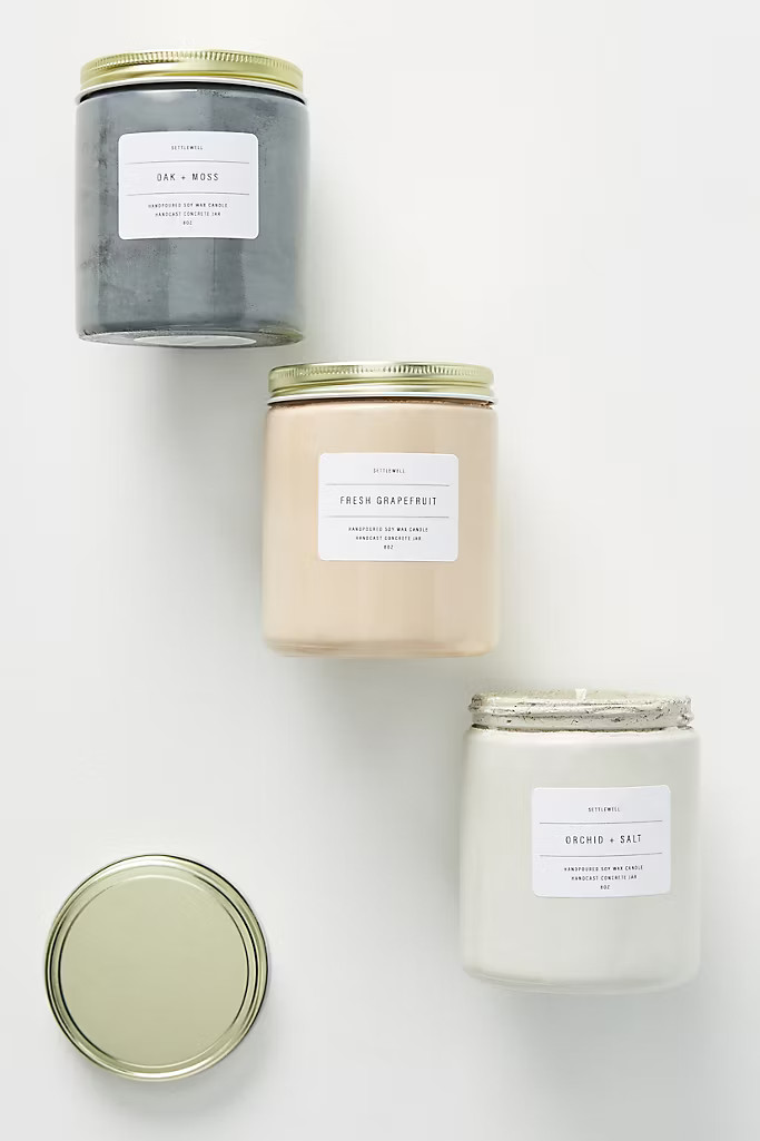 Concrete Jar Candle | Anthropologie (US)