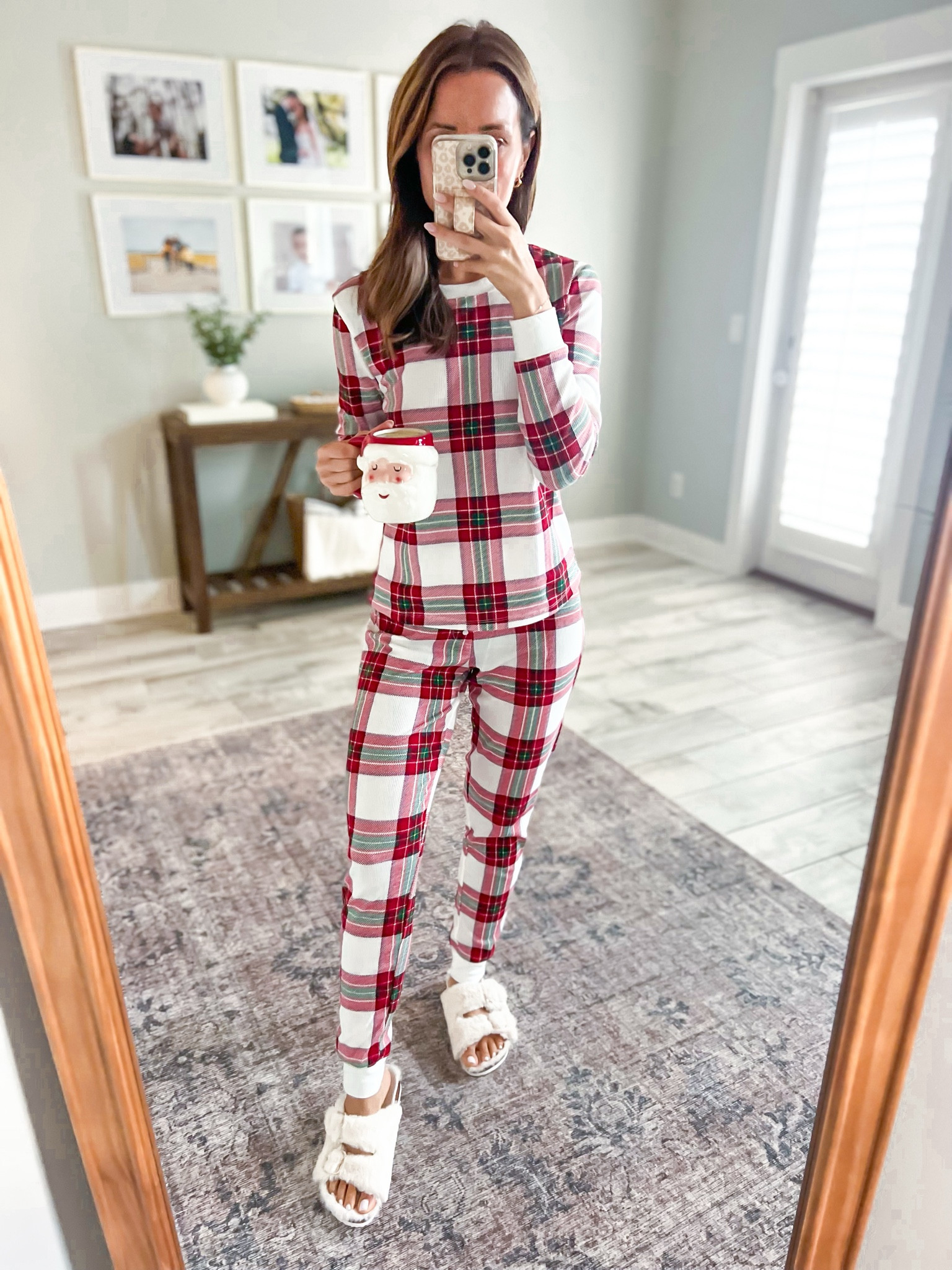 Target Christmas pajamas. #ad Matching Christmas pajamas in XS. Santa mug. Cyber Monday deal. #target #targetpartner @target @targetstyle 

#LTKCyberWeek #LTKGiftGuide #LTKHoliday