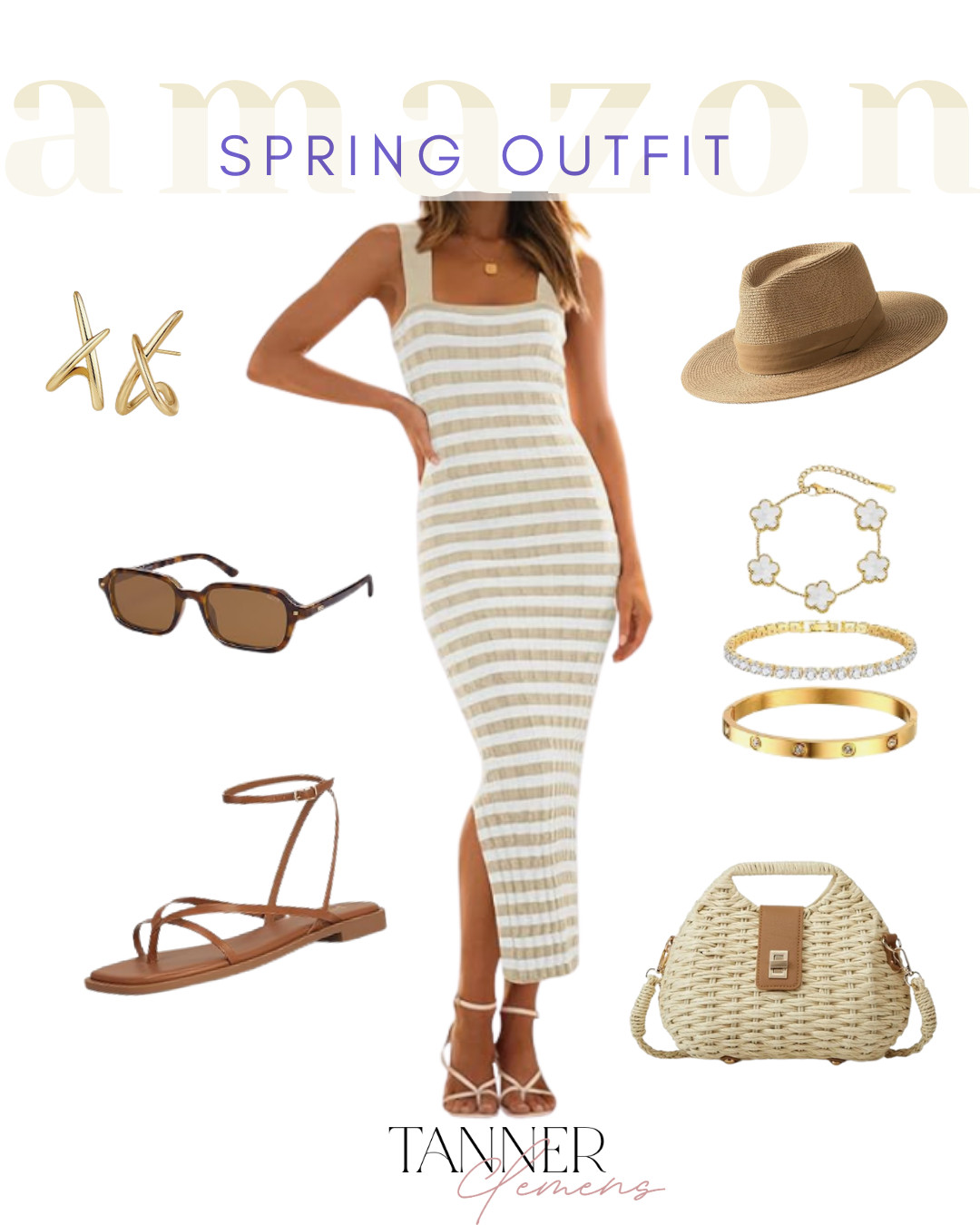 Spring neutrals & a knit dress make this outfit a no-brainer! Throw it on with some cute accessories and be on your way to the best day!  

 #LTKSpringSale #LTKootd #LTKWorkwear