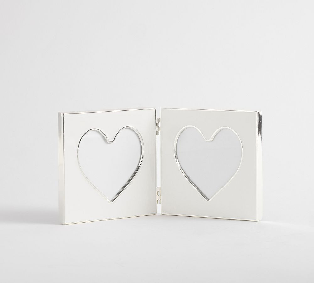 Enamel Heart Bifold Frames | Pottery Barn (US)