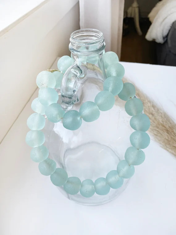 Sea Glass Garland Custom Sea Glass Decor Coastal Living | Etsy | Etsy (US)