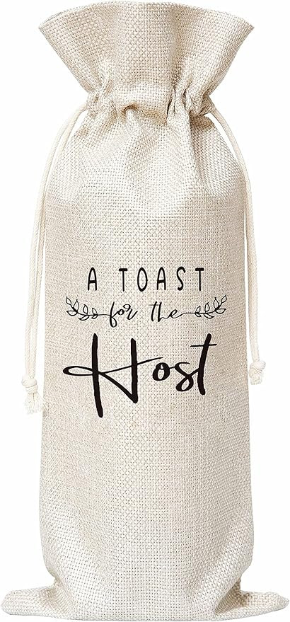 A Toast For The Host Wine Bag, Gift for Bridal Shower Housewarming Party, Gifts for Holiday Hoste... | Amazon (US)