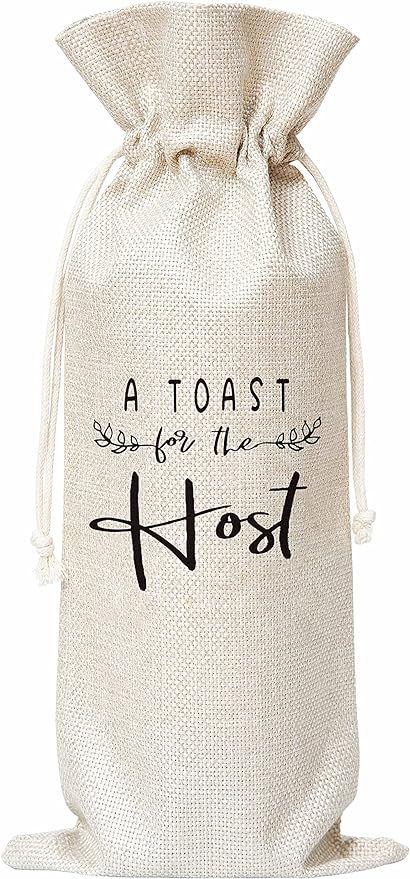 A Toast For The Host Wine Bag, Gift for Bridal Shower Housewarming Party, Gifts for Holiday Hoste... | Amazon (US)