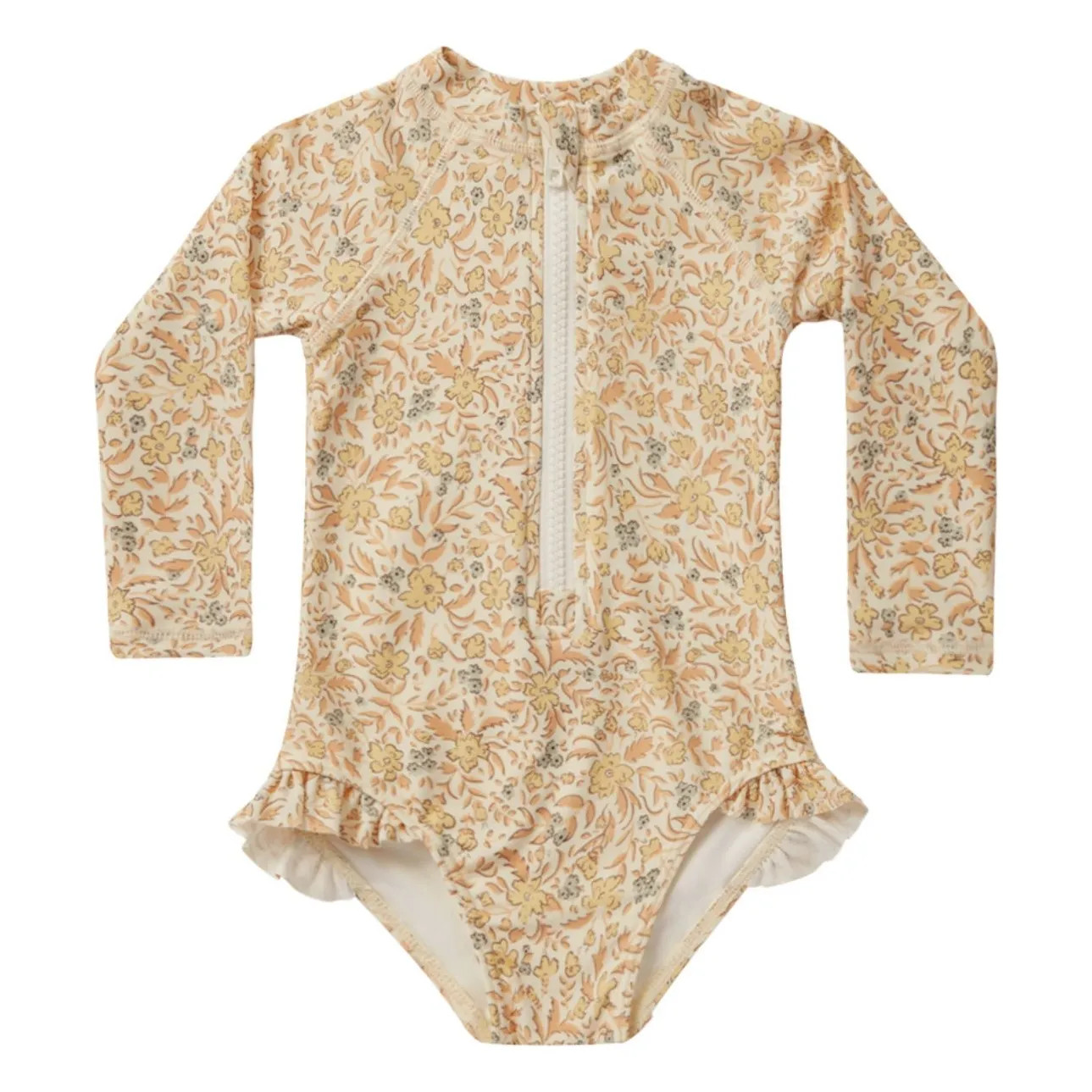 Floral UV protection suit | Yellow | Smallable
