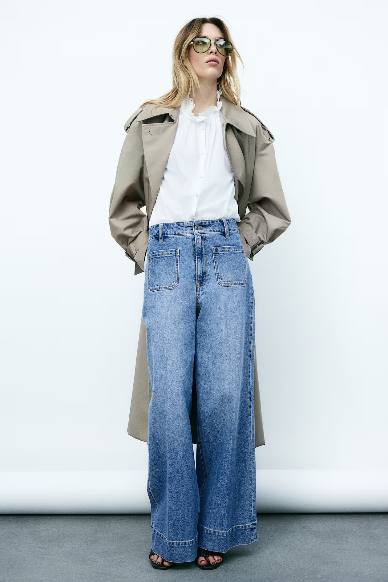 Wide High Jeans - Light denim blue - Ladies | H&M US | H&M (US + CA)