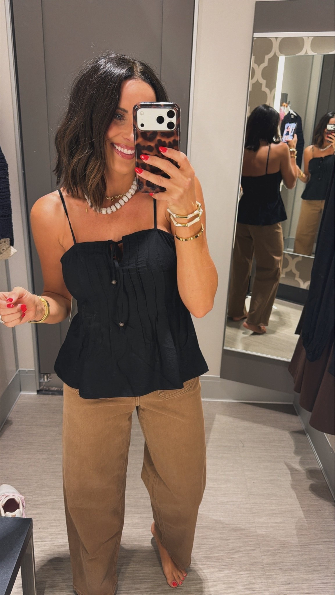 Love this elevated little cami 🤎 So easy to dress up or keep casual. Wearing an XS!

#TargetStyle #TargetFinds #TargetFashion #AffordableFashion #EverydayStyle #NeutralOutfit #FallTransition #OOTD #LTKStyle #LTKFinds