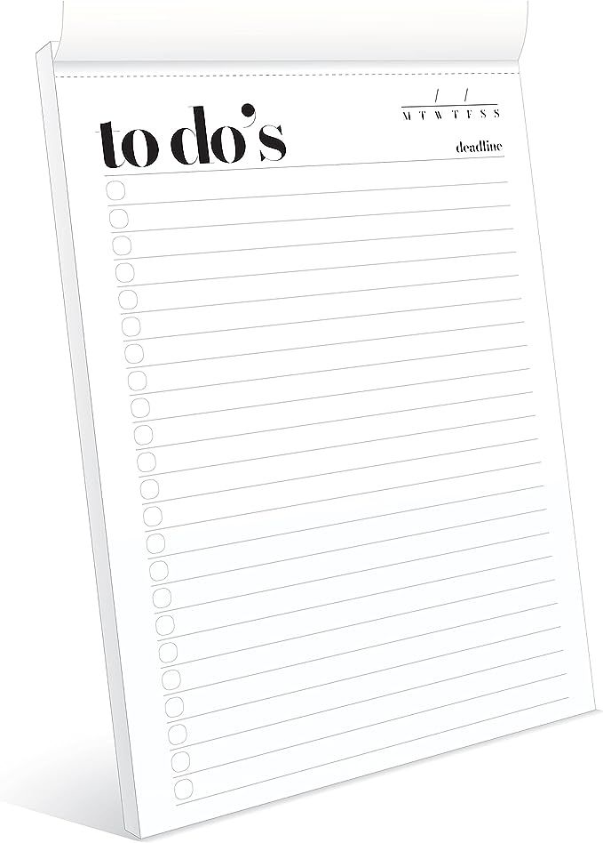 To Do List Notepad A5 Size (8.3"X5.8") Daily To Do List Planner, Productivity Planner, Stylish De... | Amazon (US)