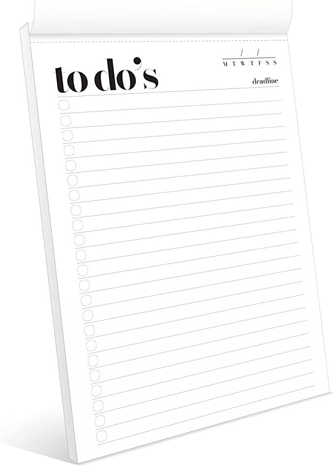 To Do List Notepad A5 Size (8.3"X5.8") Daily To Do List Planner, Productivity Planner, Stylish De... | Amazon (US)