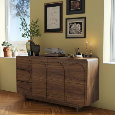 Storage Sideboard With 3 Drawers And 3 Doors | Wayfair North America