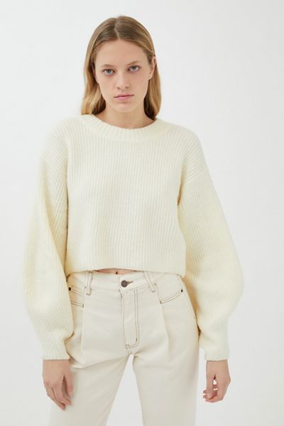 UO Sydney Crew Neck Cropped Sweater | Urban Outfitters (US and RoW)