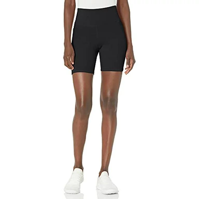 Danskin Women's Curved Contour Bike Short, Black Salt, Medium | Walmart (US)