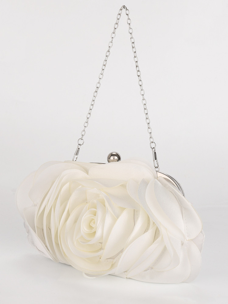 Evening Bag Flower Bride Bag Purse Full Dress Dinner Party Handbag Wedding Clutch Women Evening Purse Lady Clutches Valentines | SHEIN