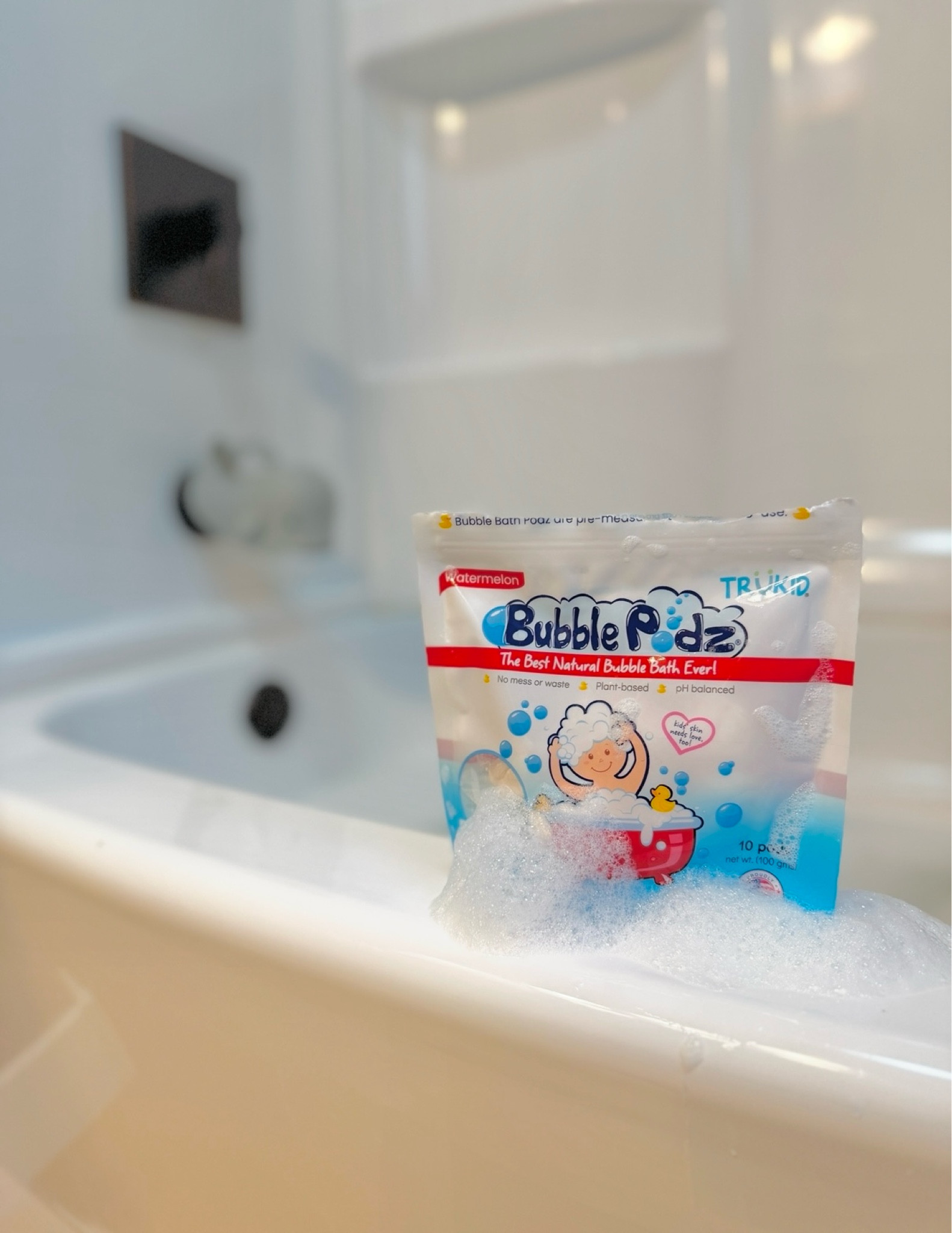 the best bubble podz!!!

just simply place 1 or 2 pods under the faucet, begin dissolving & swirl to finish mixing! the watermelon scent smells absolutely amazing!!

#LTKBaby #LTKFamily #LTKKids