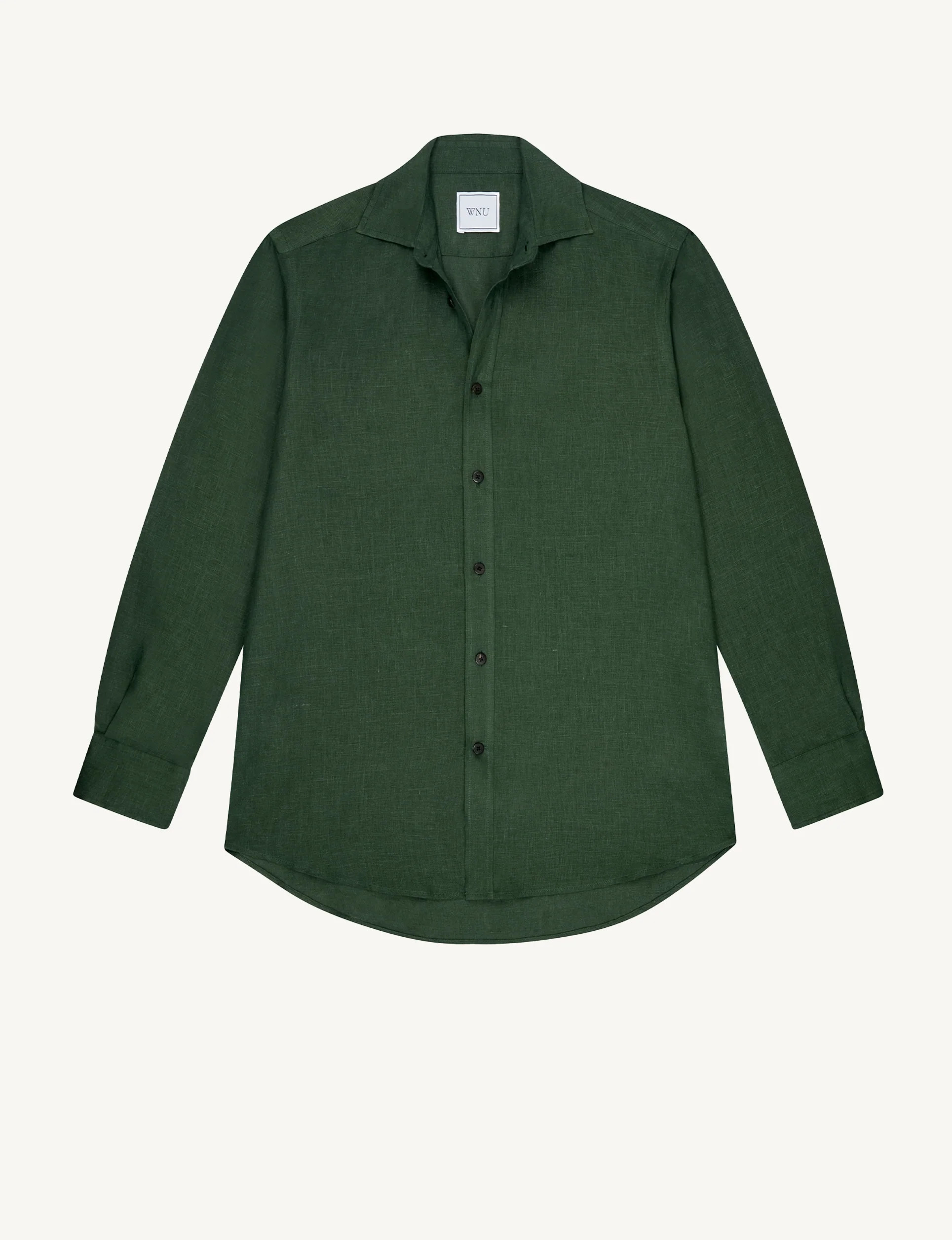 The Boyfriend: Linen, Hunter Green | With Nothing Underneath