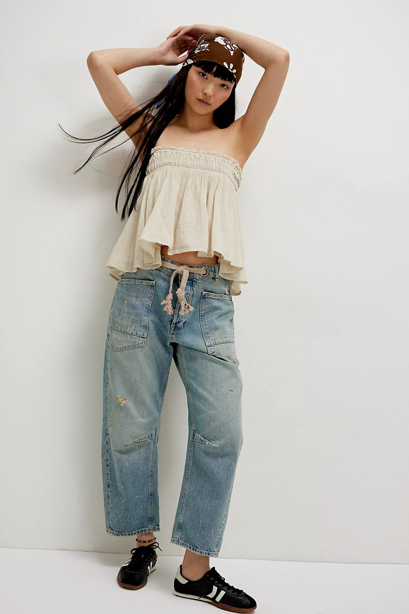 We The Free Moxie Pull-On Barrel Jeans | Free People (Global - UK&FR Excluded)