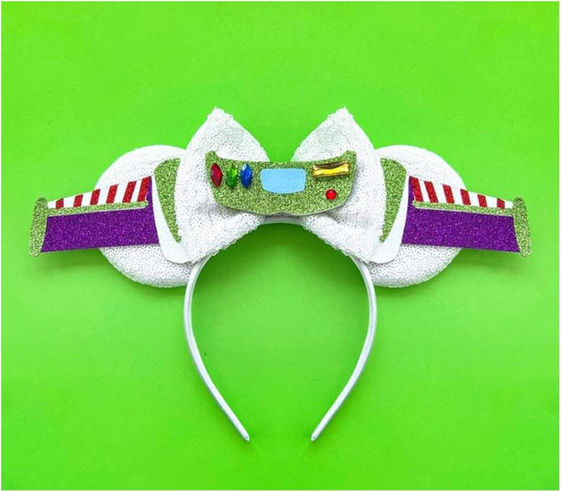 Buzz Light Year Mouse Ears headband Classic Sequin Ears For Story Inspired Party Girls Costume Ha... | Amazon (US)