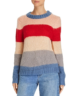 Aqua Wide Stripe Crewneck Sweater - 100% Exclusive | Bloomingdale's (US)