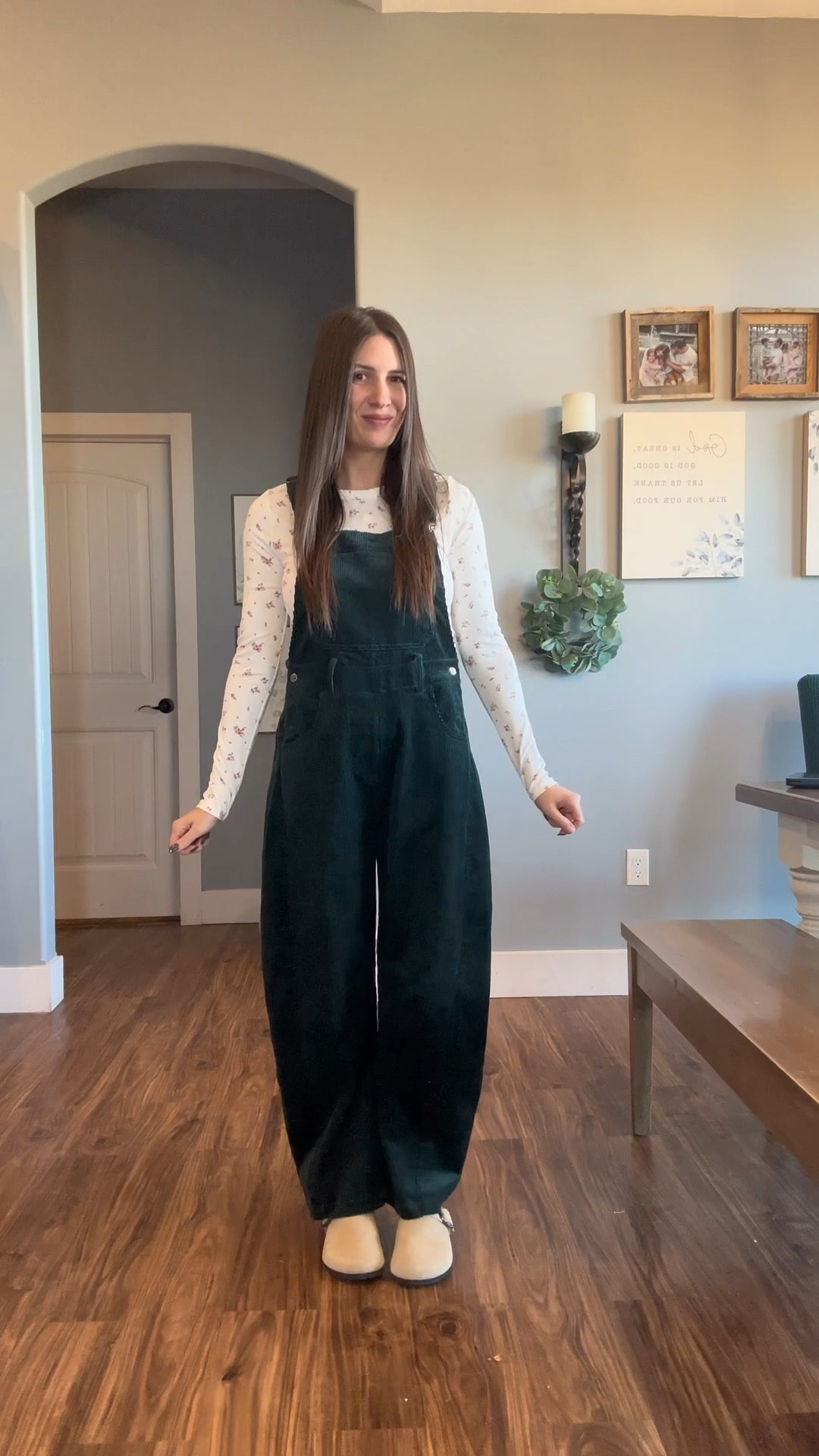 So obsessed with these corduroy overalls! Red and green available for Christmas fits! I am wearing xsmall  

#LTKootd #LTKHoliday #LTKFindsUnder50