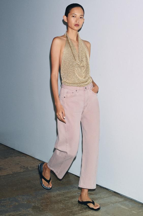 ZW COLLECTION MID-RISE ANKLE RELAXED JEANS | Zara US