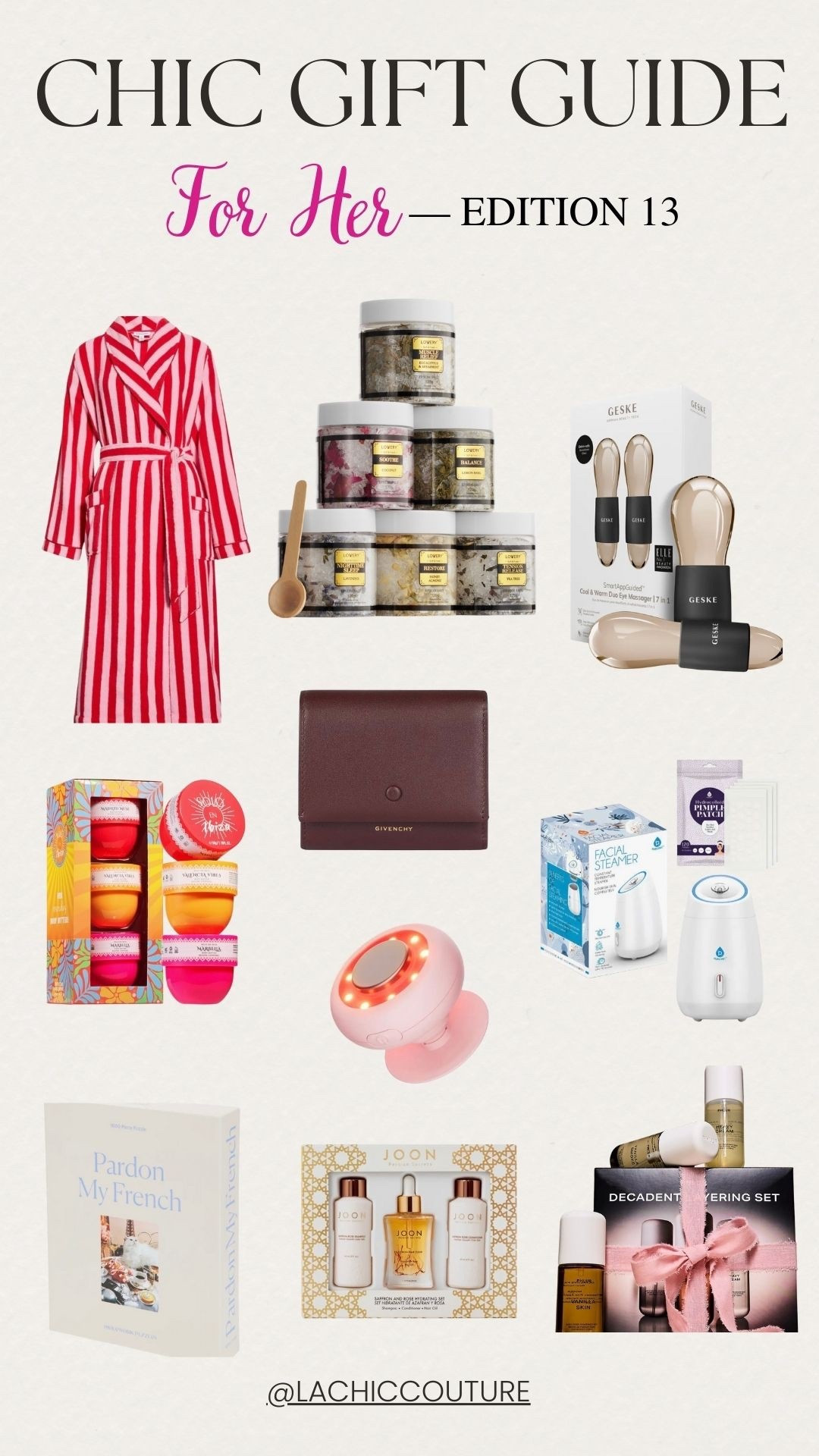 Chic Gift Guide for Her - Edition 13 #ChicGiftGuide #GiftGuideForHer
#HolidayGiftldeas #AestheticGifts #lachiccouture #LTKGiftGuide



















#LTKGiftGuide #LTKHoliday #LTKBeauty