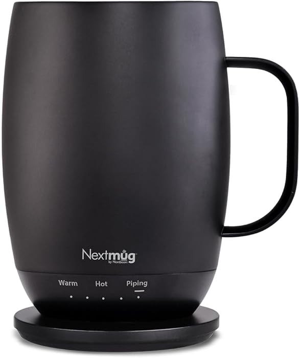 Nextmug Plus (Black - 18 oz.) Temperature-Controlled, Self-Heating Mug – No App, Long-Lasting B... | Amazon (US)