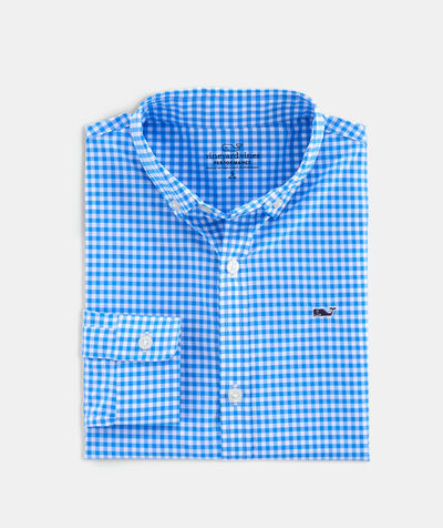 Boys' On-The-Go Gingham Shirt | vineyard vines