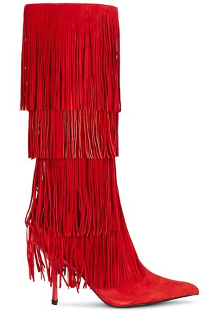Jeffrey Campbell Froliking Boot in Red Suede from Revolve.com | Revolve Clothing (Global)
