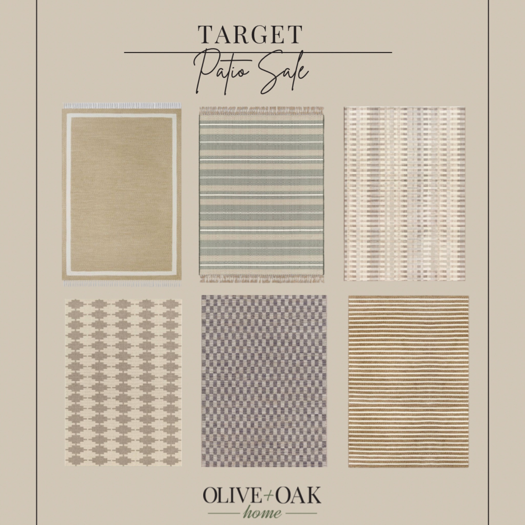 Target outdoor rugs are on sale! 20-50% off in multiple sizes! Which ones are you eyeing 👀

#LTKsalealert #LTKhome #LTKSeasonal