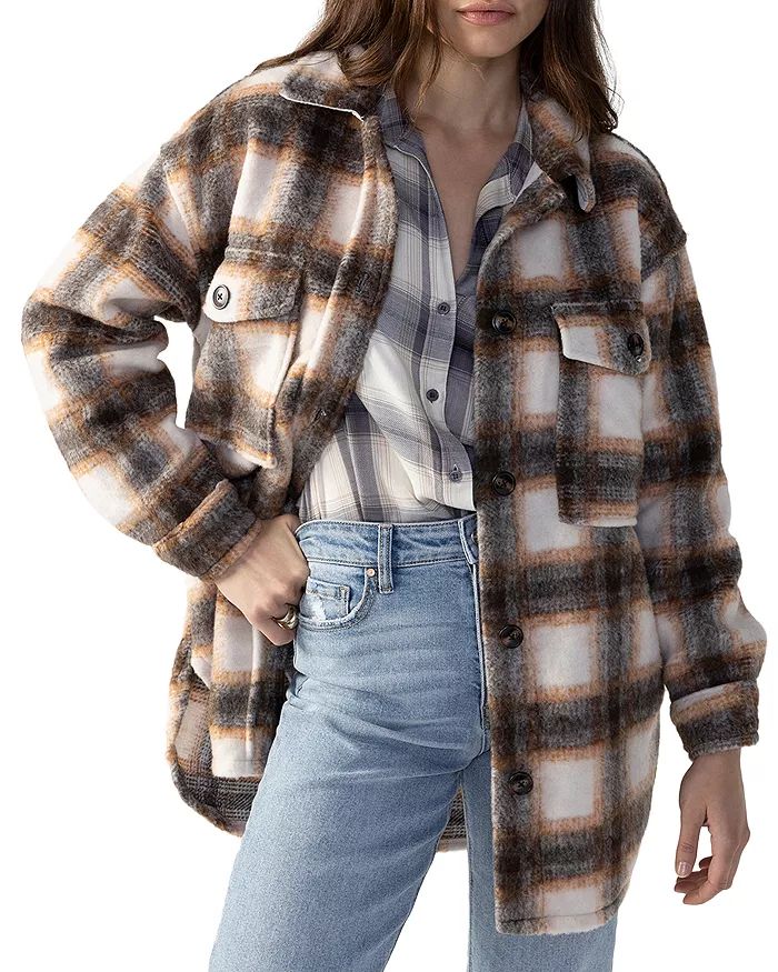 Town Oversized Plaid Shirt Jacket | Bloomingdale's (US)