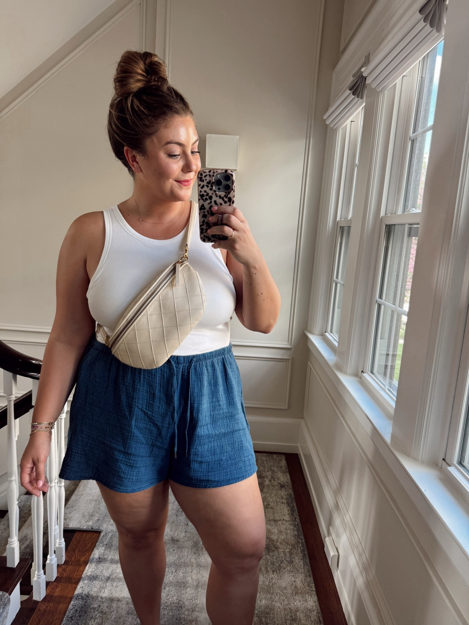 Easy breezy summer outfit! Wearing size XXL in both top & shorts. Use CARALYNMIRAND at Loopy Cases

#LTKMidsize #LTKStyleTip #LTKSeasonal