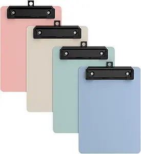 4 Pack Morandi Colorful Small Clipboard, 5 x 7 Mini Size for Classroom, Students,Teacher, Nurse, ... | Amazon (US)