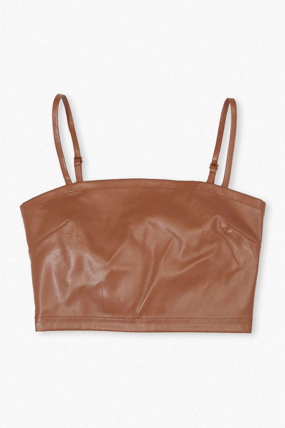 Faux Leather Cropped Cami | Forever 21 (US)