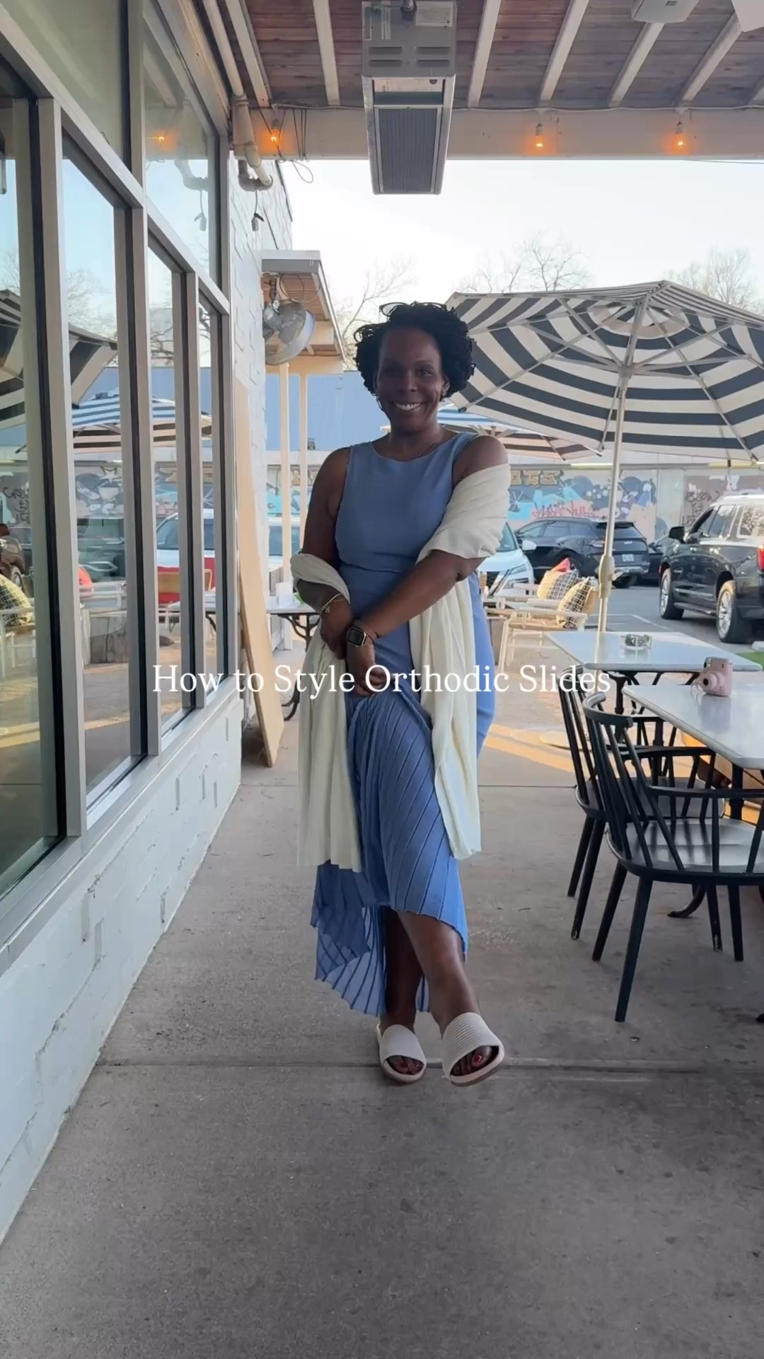 My most stylish colleagues had one rule for SXSW:

No heels.

Listen, you don’t have to tell me twice 😂

I landed, chose my slides over suffering, and never looked back.

For my dolls who always look effortless. My secret? Never sacrifice your body for a look. Just find the options that works for you. 😌

These Vionic slides are my better option.