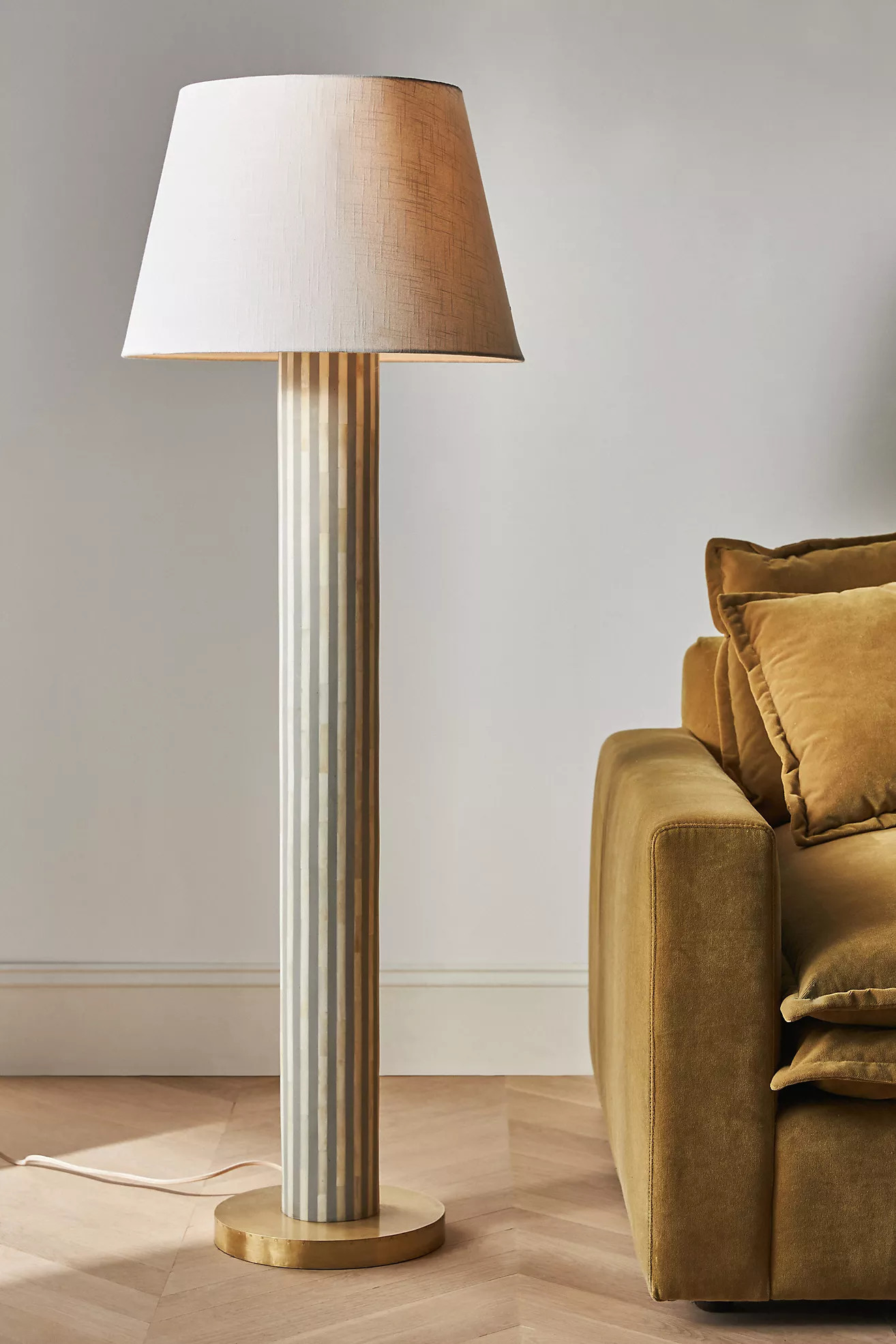 Waterfall Inlay Floor Lamp | Anthropologie (US)