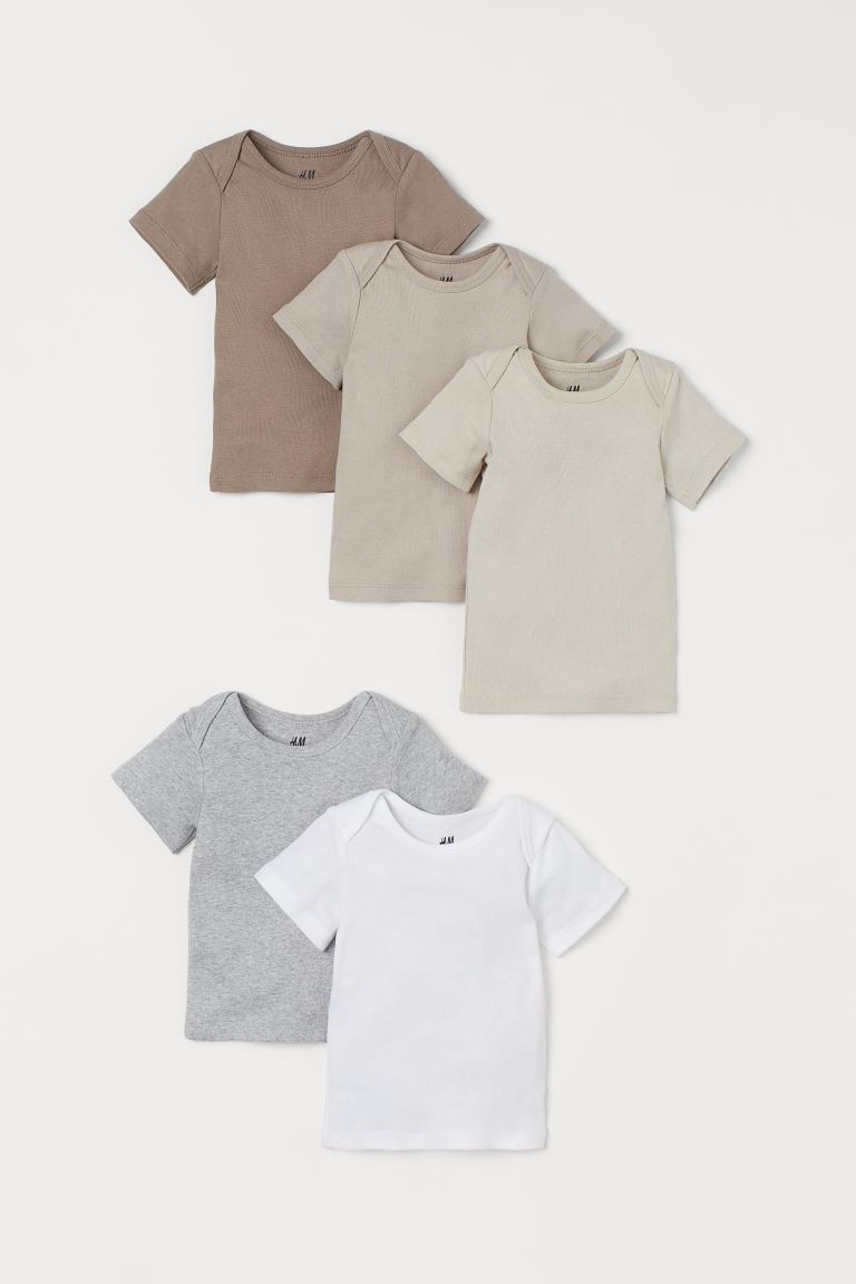 5-pack Cotton T-shirts | H&M (US + CA)