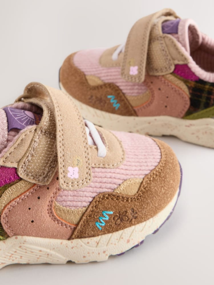 Multi Standard Fit (F) Elastic Lace Touch Fasten Trainers | Next US
