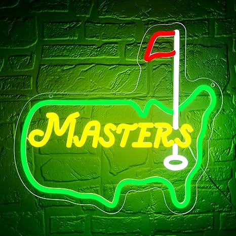 Master Neon Sign for Wall Decor Golf Neon Light for Man Cave Dimmable LED Light Up Sign for Golf ... | Amazon (US)