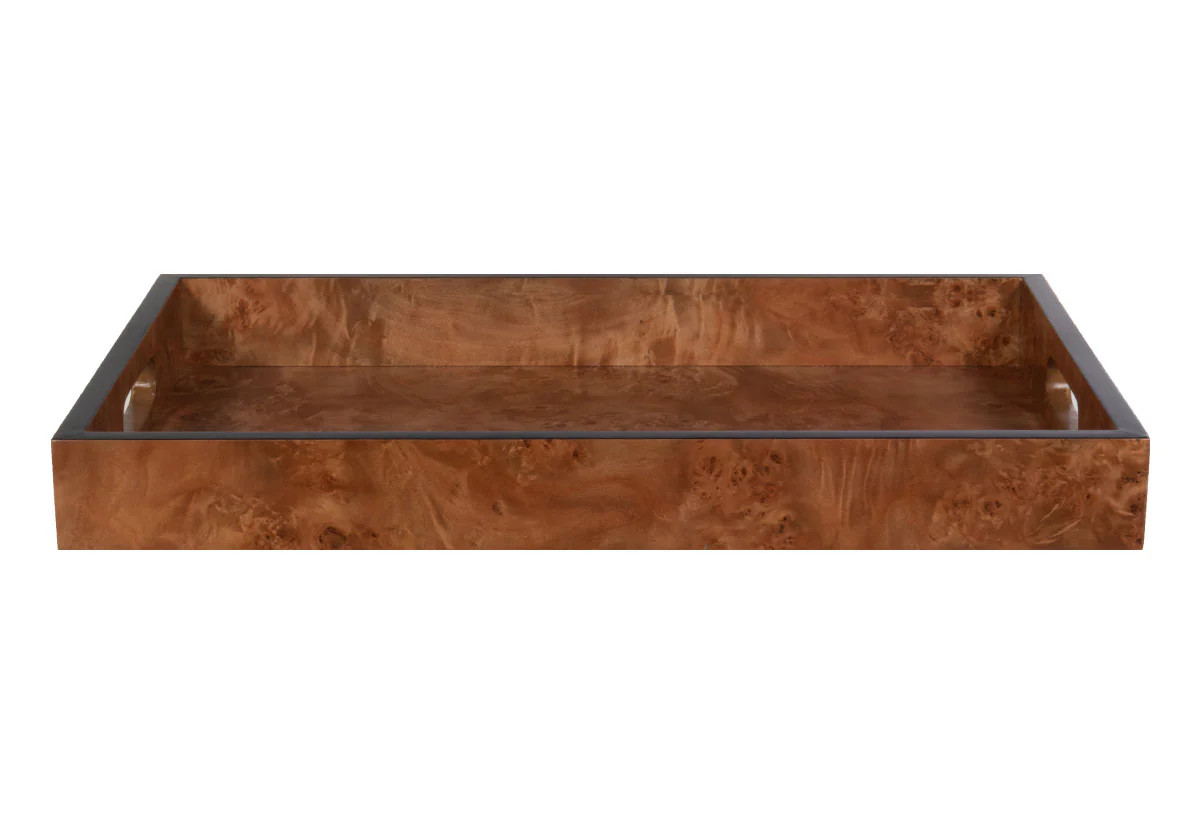 BURLED WOOD TRAY | Matte | Alice Lane Home Collection