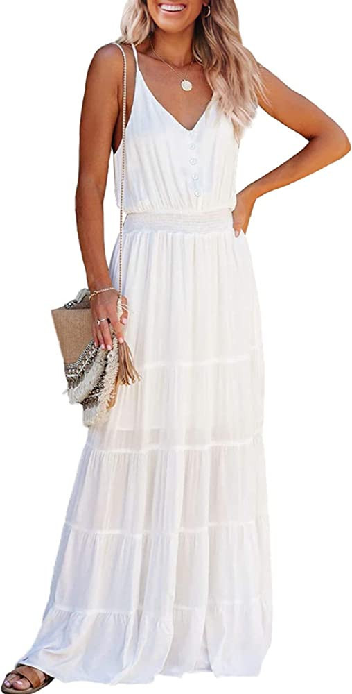 PRETTYGARDEN Women's Summer Dress Maxi Sundress Amazon Maxi Dress Amazon Dress Summer Day Dress | Amazon (US)