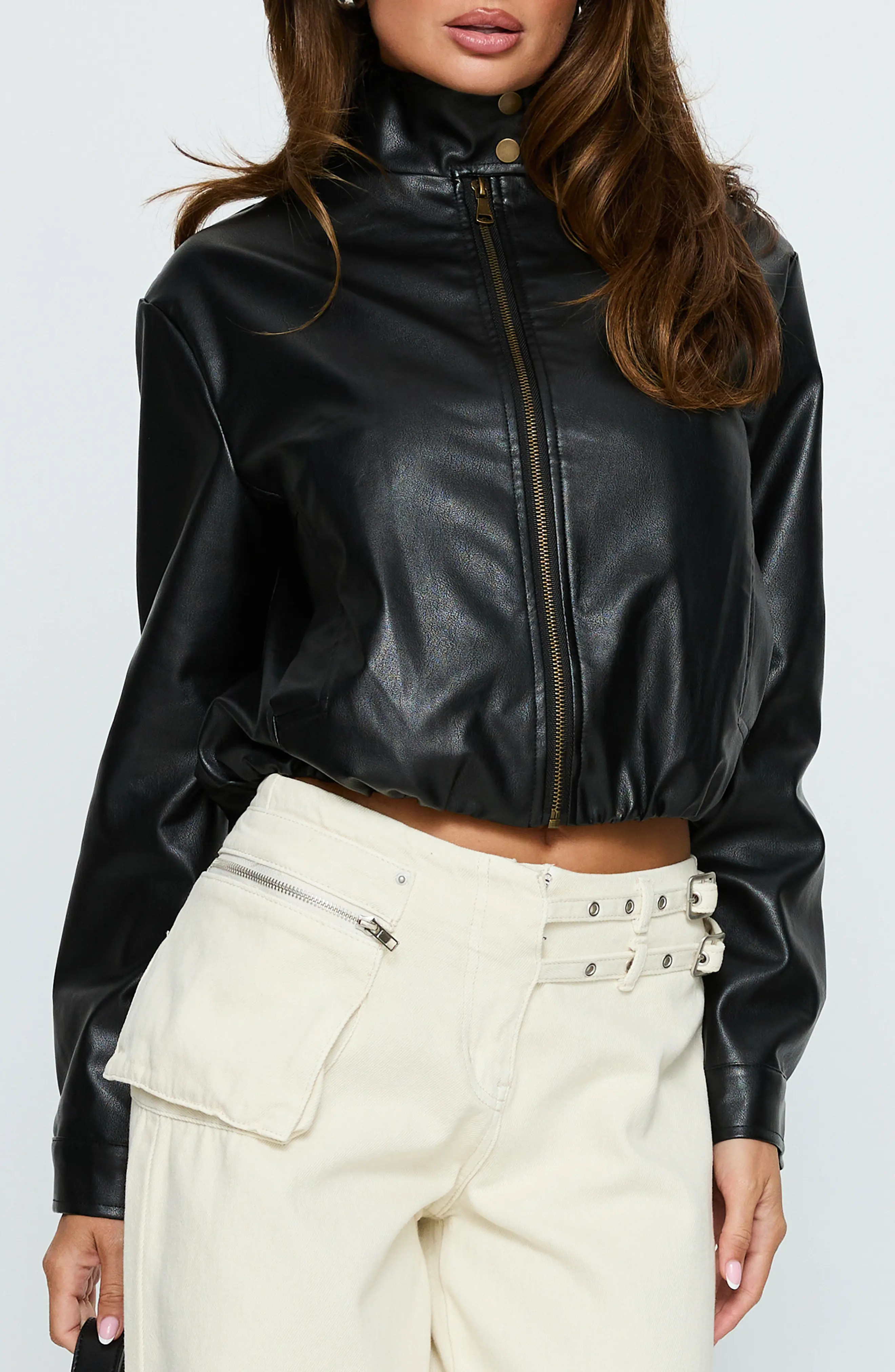 Princess Polly Monay Faux Leather Jacket (Women) | Nordstrom | Nordstrom