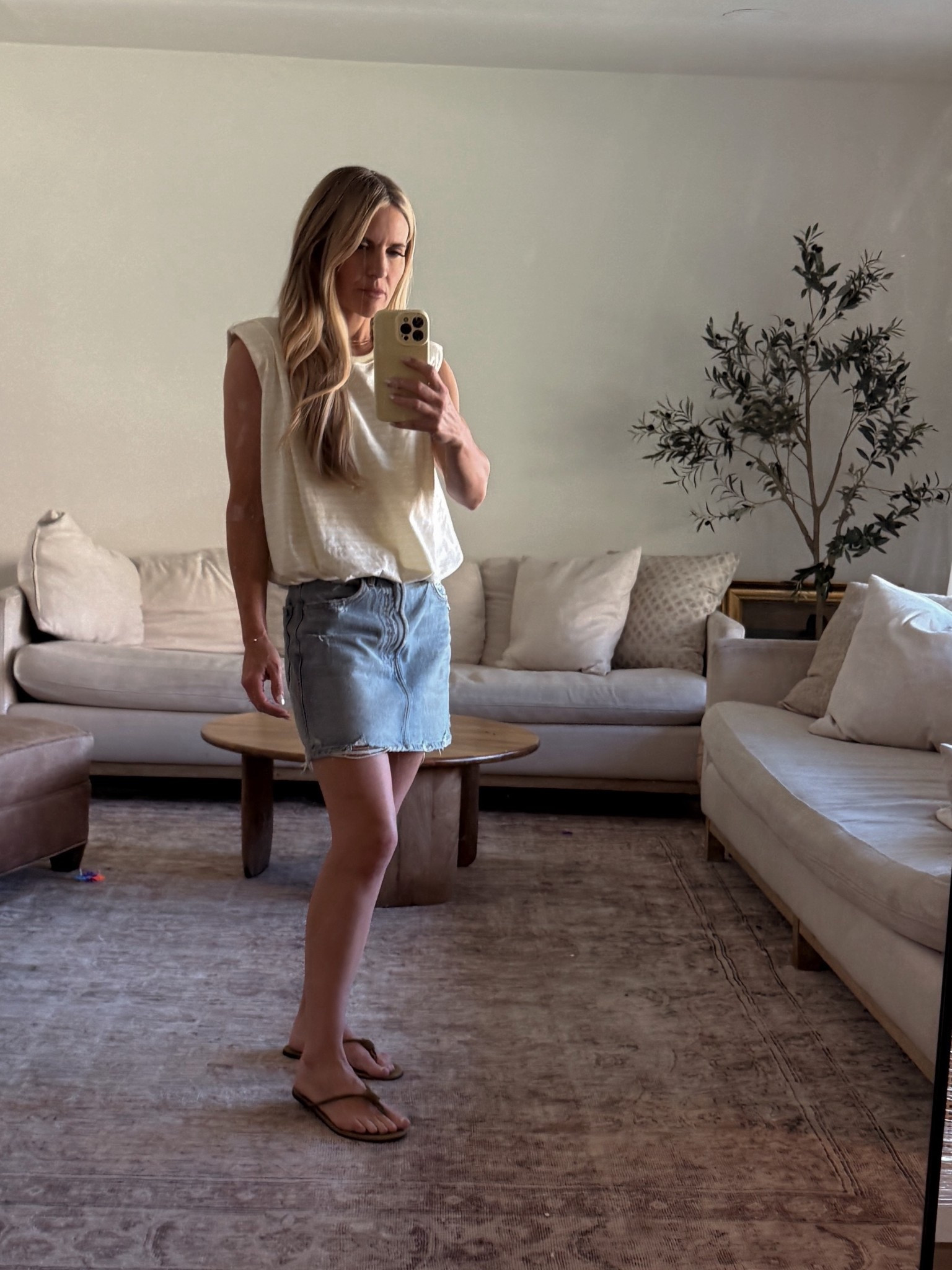 T shirt but elevated, love the fit of this Joes Jeans top. I’ve paired it with this denim skirt and also denim shorts, love it both ways. 

#LTKPetite #LTKStyleTip #LTKFindsUnder50