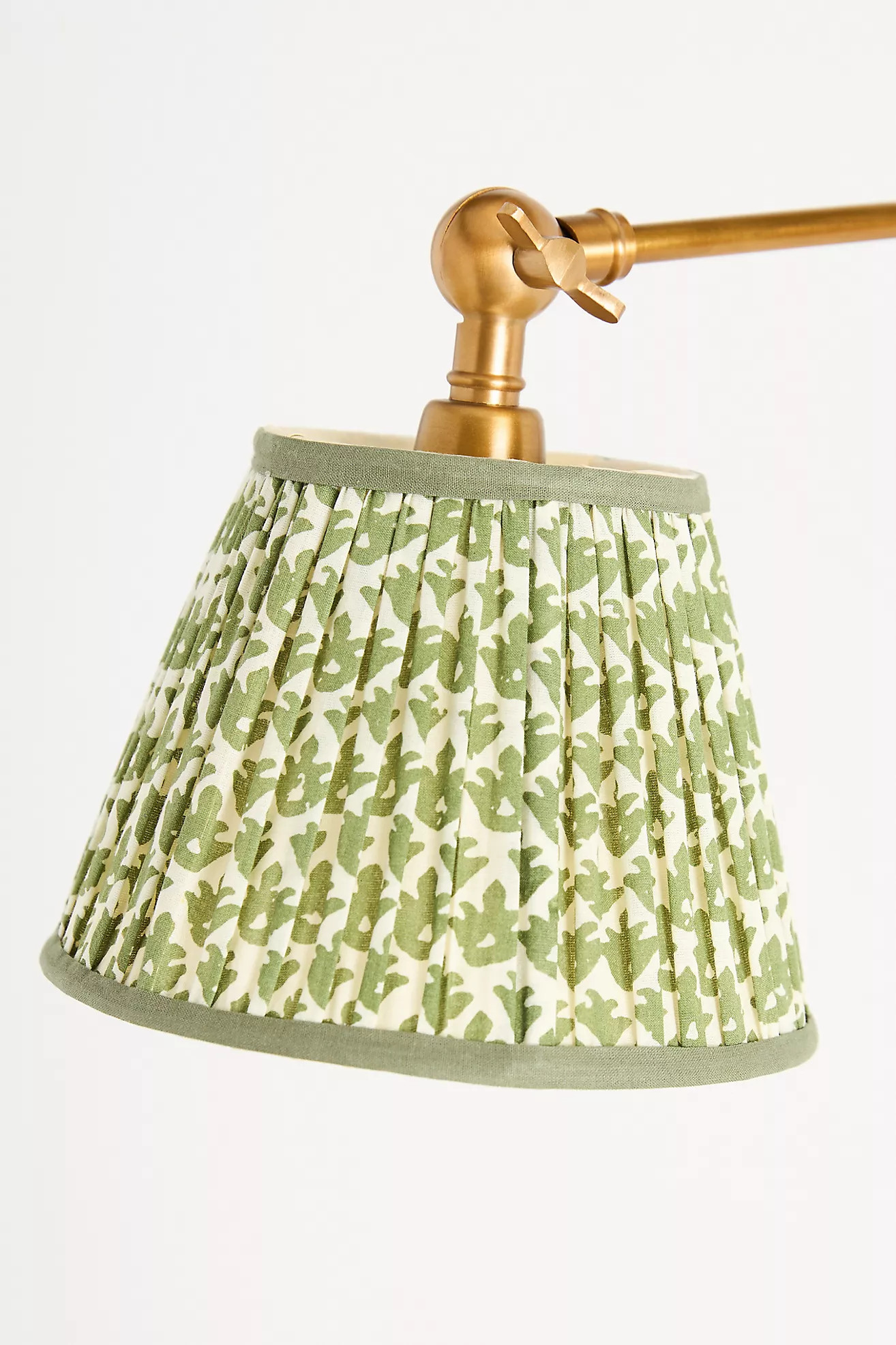 Pooky Cooper Ruched Shade Metal Pivoting Sconce Wall Light | Anthropologie (US)