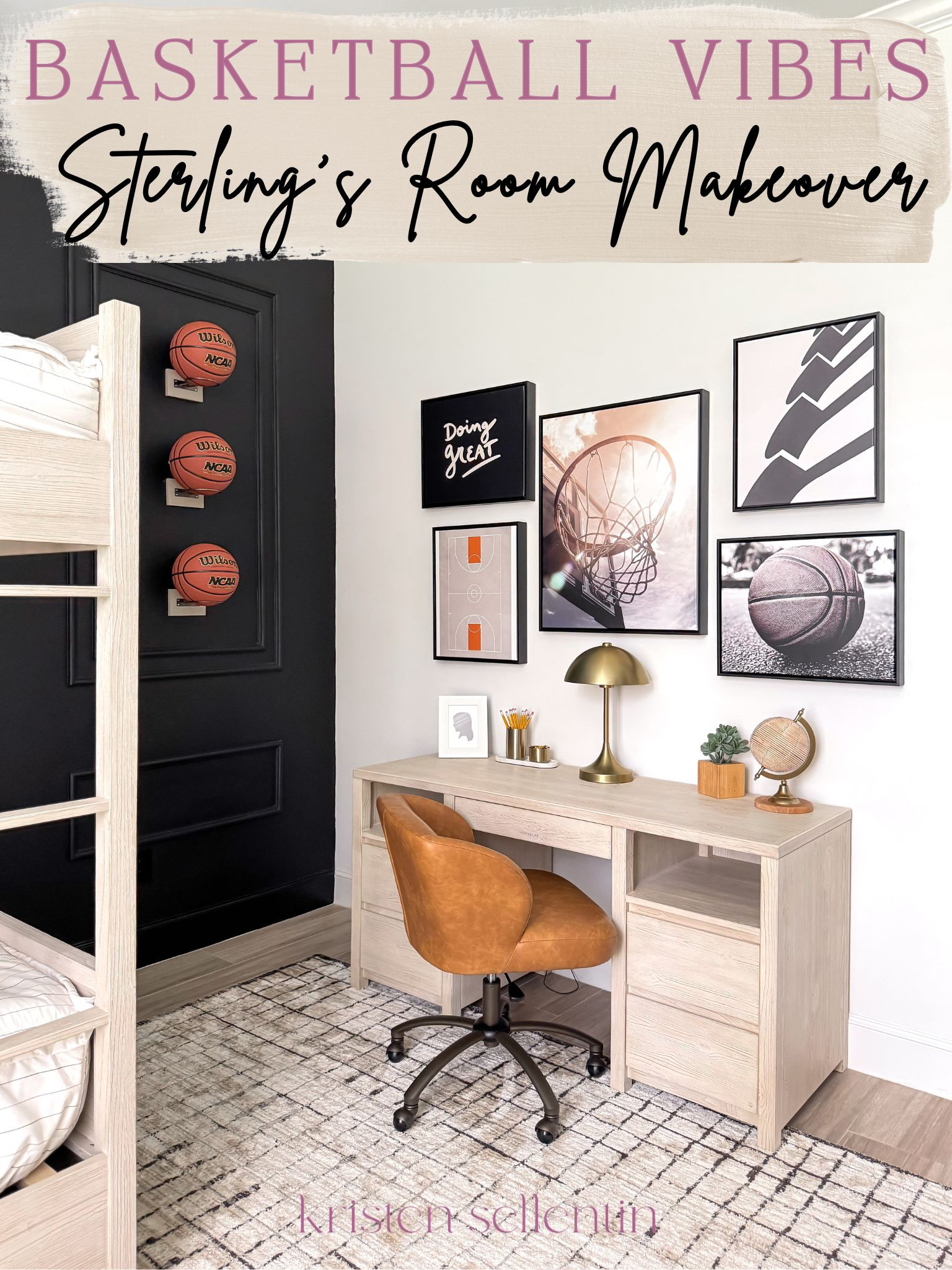 Sterling's Room had a Makeover! He is loving his Basketball Vibes and never wants to leave his new space! 

 

#LTKHome #LTKFindsUnder50 #LTKKids