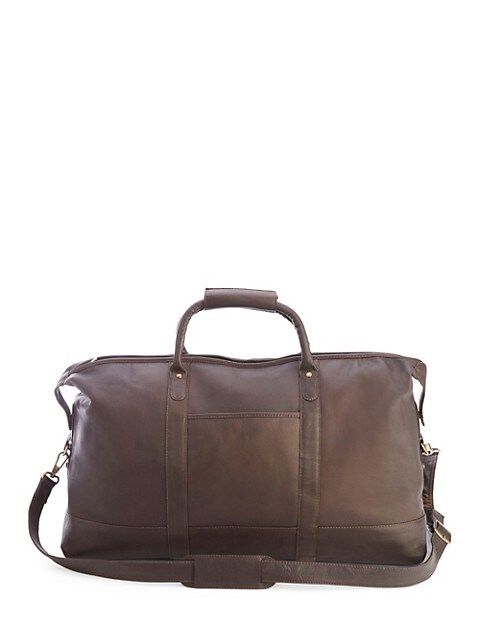 ROYCE New York Colombian Leather Luxury Weekender Duffel Bag on SALE | Saks OFF 5TH | Saks Fifth Avenue OFF 5TH