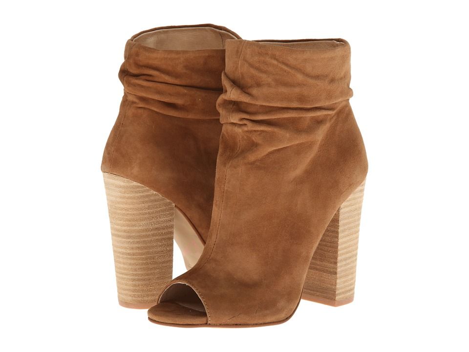 Kristin Cavallari - Laurel Slouch Bootie (Dark Camel Kid Suede) Women's Dress Pull-on Boots | Zappos