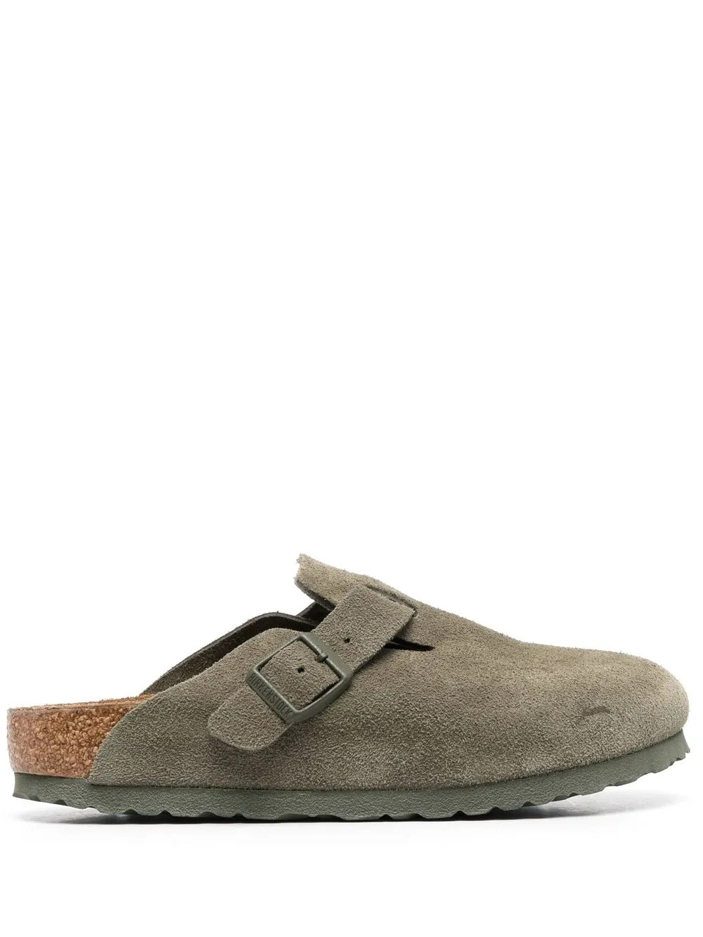 Birkenstock Boston buckle-detail Suede Clogs  - Farfetch | Farfetch Global