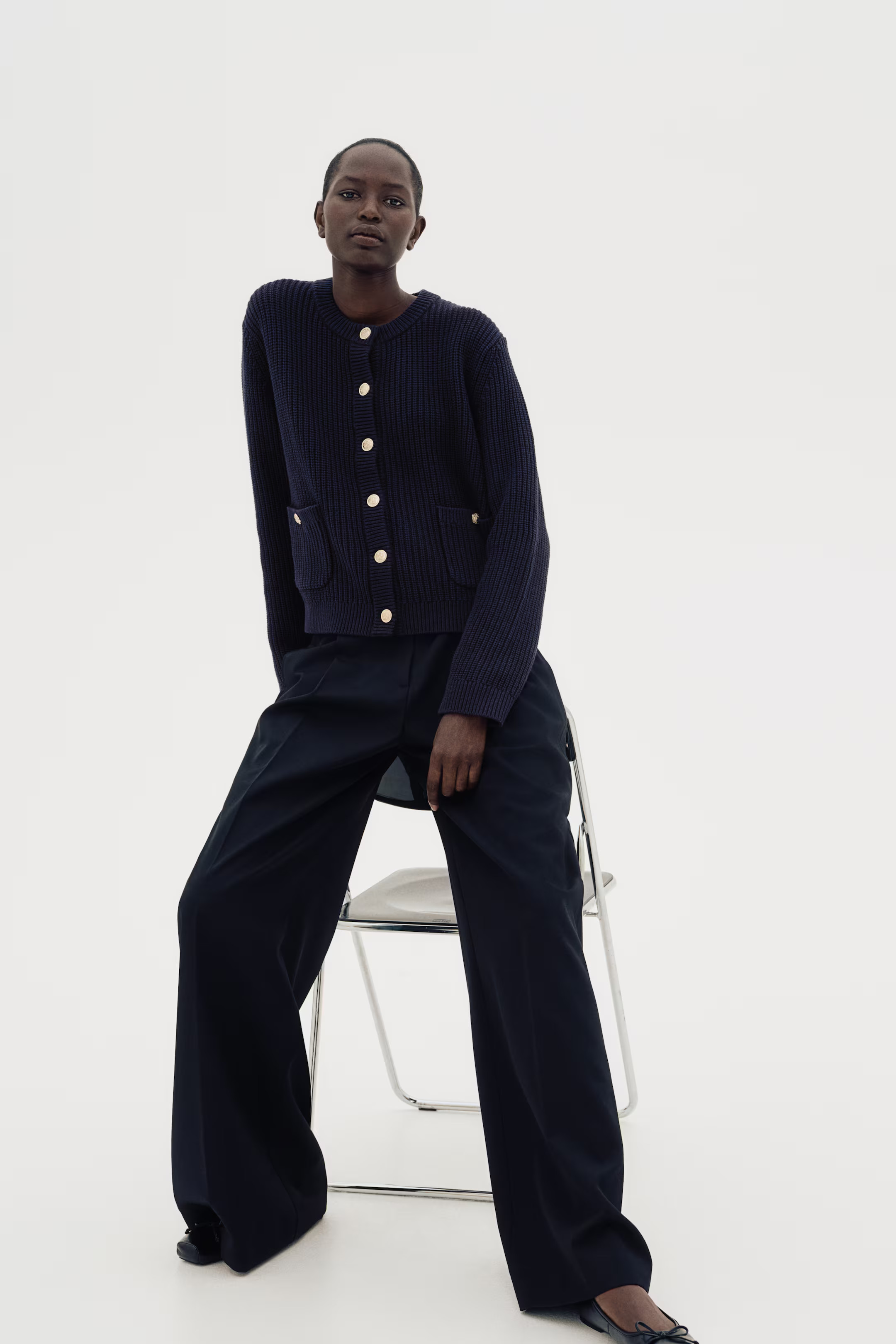 Rib-knit cardigan | H&M (UK, MY, IN, SG, PH, TW, HK)