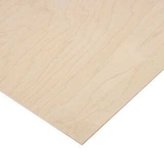 1/4 in. x 1 ft. x 1 ft. 7 in. PureBond Maple Plywood Project Panel (10-Pack) | The Home Depot