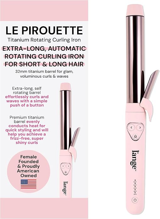 L'ANGE HAIR Le Pirouette 32MM Titanium Rotating Curling Iron Self-Rotating Curler | Curls and Wav... | Amazon (US)