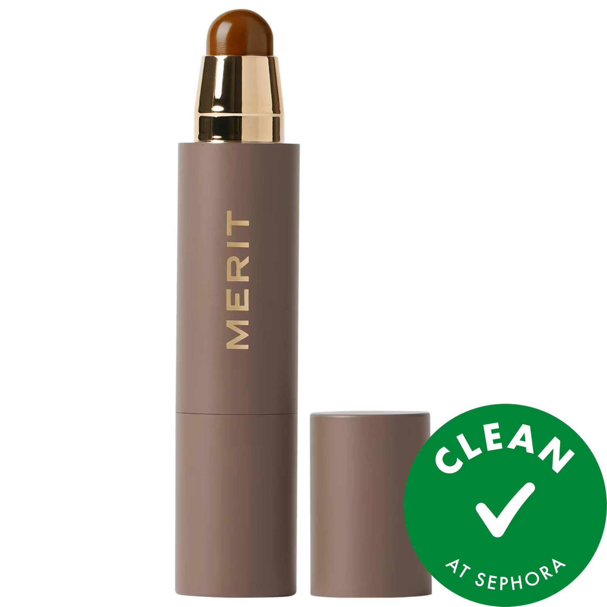 MERIT The Minimalist Perfecting Complexion Foundation and Concealer Stick Sepia .23 oz | Sephora (US)